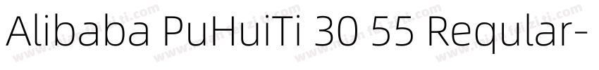 Alibaba PuHuiTi 30 55 Reqular字体转换